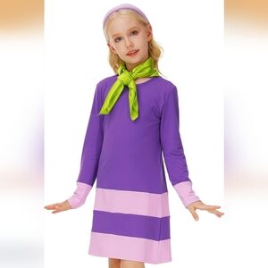 Girls Scooby Doo Daphne Costume Size Medium (7-8)